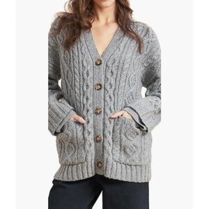 La Ligne Milo Cable Knit Cardigan